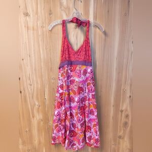 Athleta Pack Everywhere Multicolored Patterned Dress, Size 12